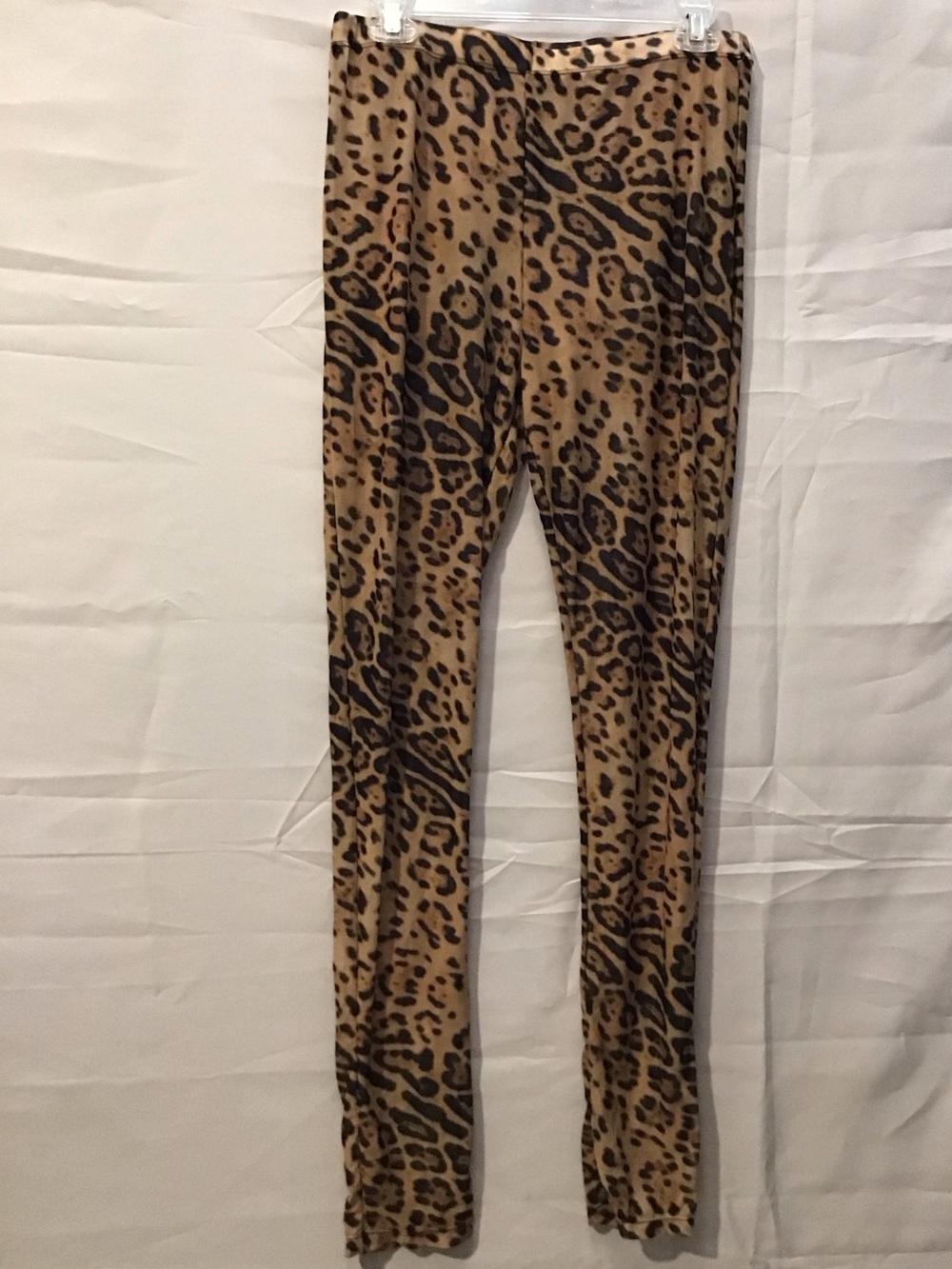 88 Leopard Print Women's Swim Coverup Pants - Tan
